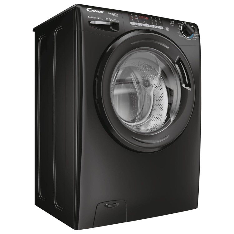 Candy Smart Pro 8kg 1600rpm Washing Machine - Black