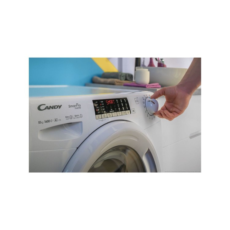 Refurbished Candy Smart Pro CSO696TWM6-80 Freestanding 9KG 1600 Spin Washing Machine White