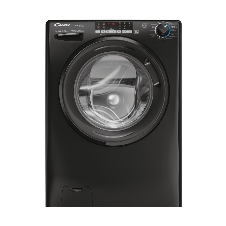 Candy Smart Pro 9kg 1600rpm Washing Machine - Black