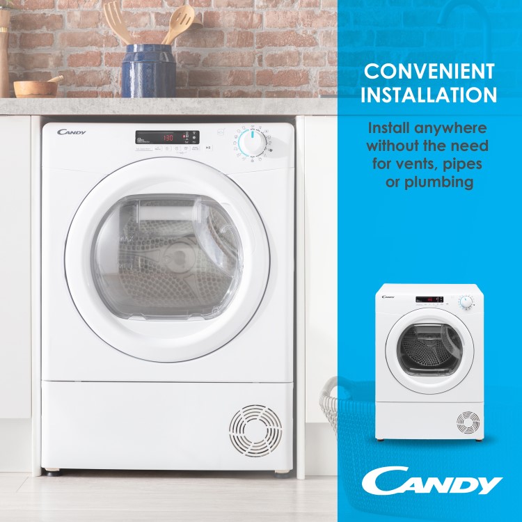 Candy Smart Pro 9kg Heat Pump Tumble Dryer - White