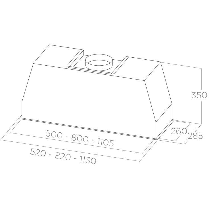 Elica Pro 90cm Canopy Cooker Hood - Stainless Steel
