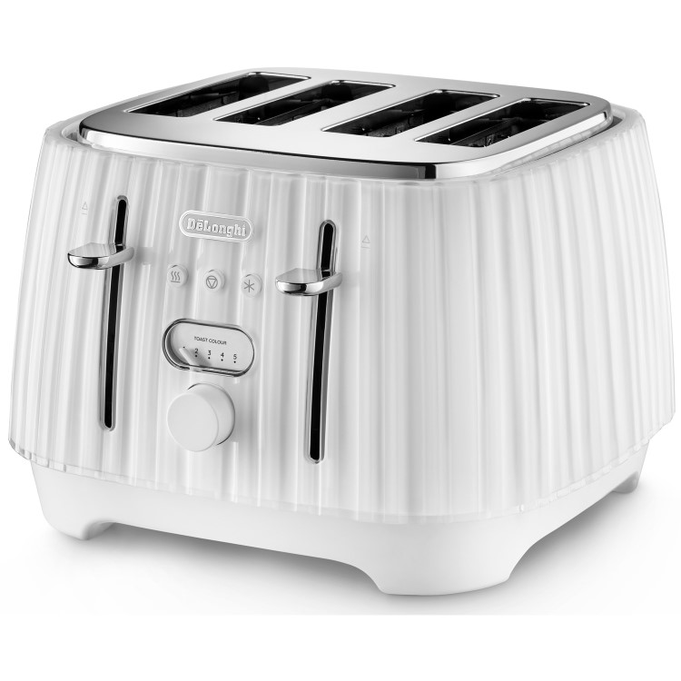 DeLonghi Ballerina 4 Slice Toaster - White