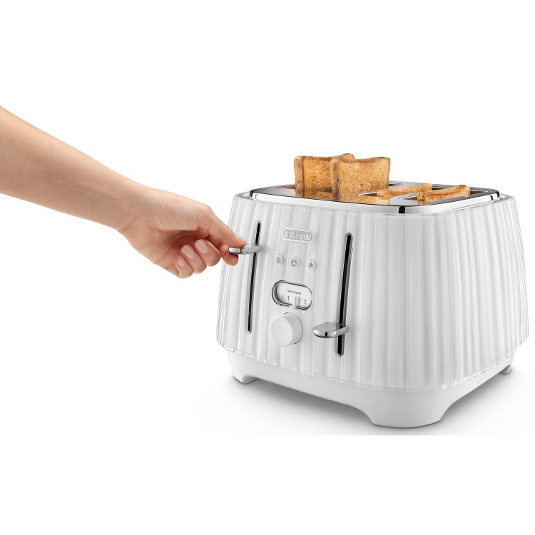 DeLonghi Ballerina 4 Slice Toaster - White