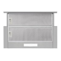 CDA 90cm Telescopic Canopy Cooker Hood - Silver