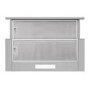 CDA 90cm Telescopic Canopy Cooker Hood - Silver