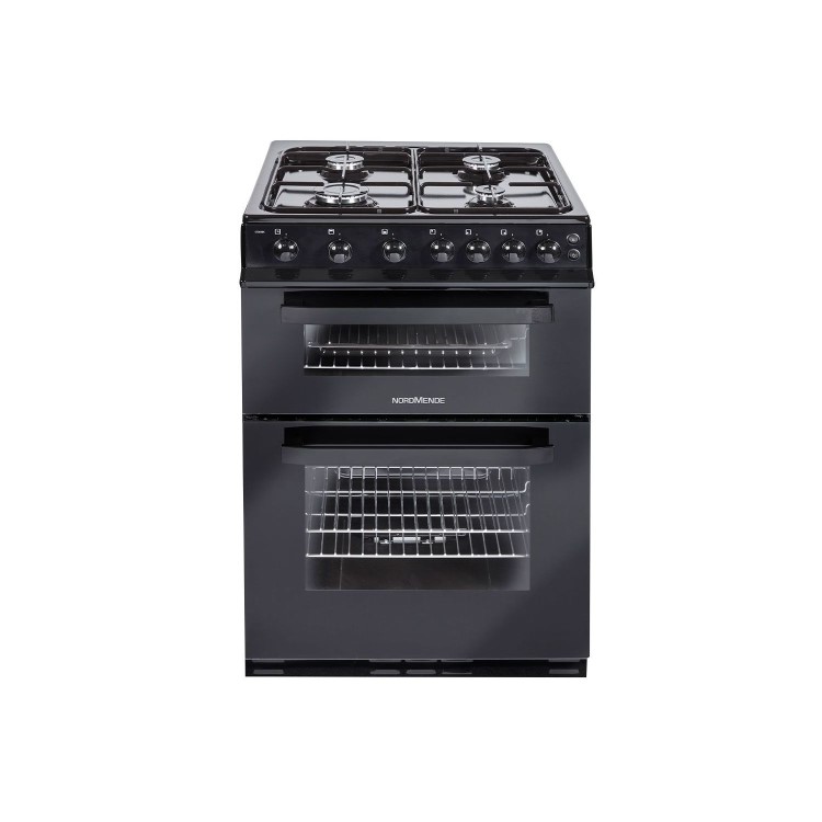 NordMende 60cm Double Cavity LPG Cooker - Black