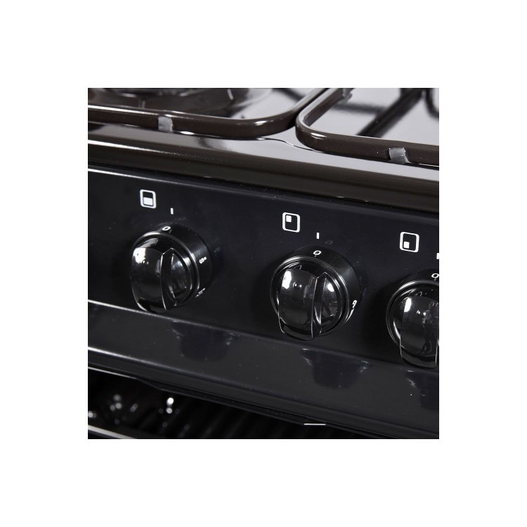 NordMende 60cm Double Cavity LPG Cooker - Black