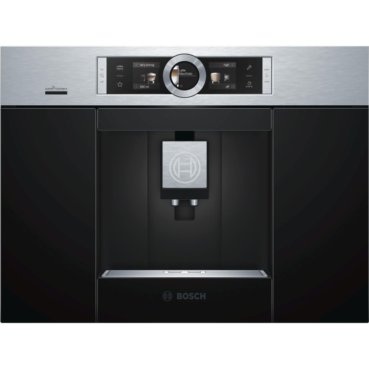 Bosch CTL636ES6 Series 8 Automatic Built-In Bean to Cup Coffee Machine - Stainless Steel