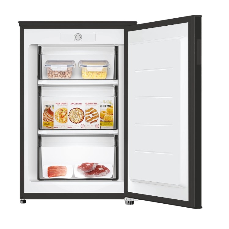 Candy 85 Litre Freestanding Undercounter Freezer - Black