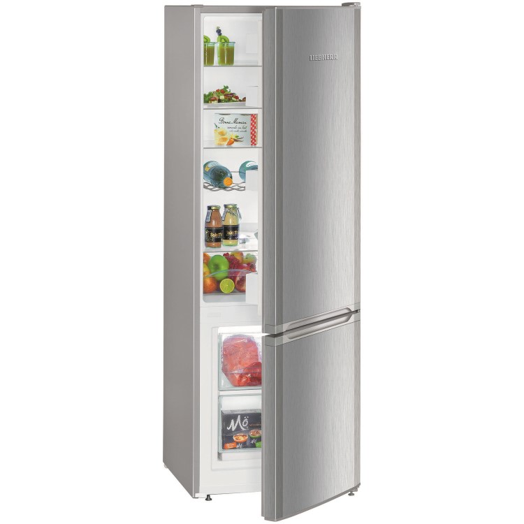 Liebherr 265 Litre 70/30 Freestanding Fridge Freezer With VarioSpace - Stainless steel