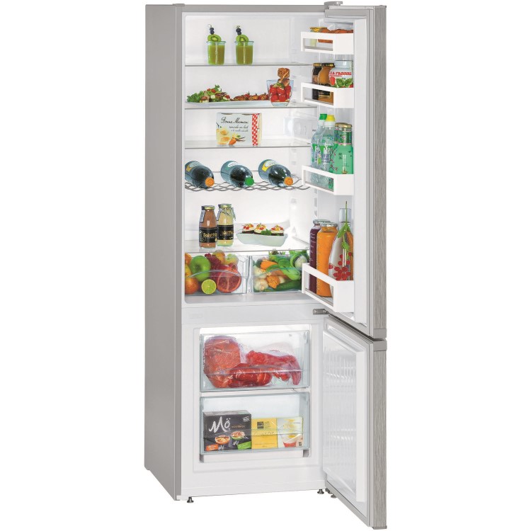 Liebherr 265 Litre 70/30 Freestanding Fridge Freezer With VarioSpace - Stainless steel