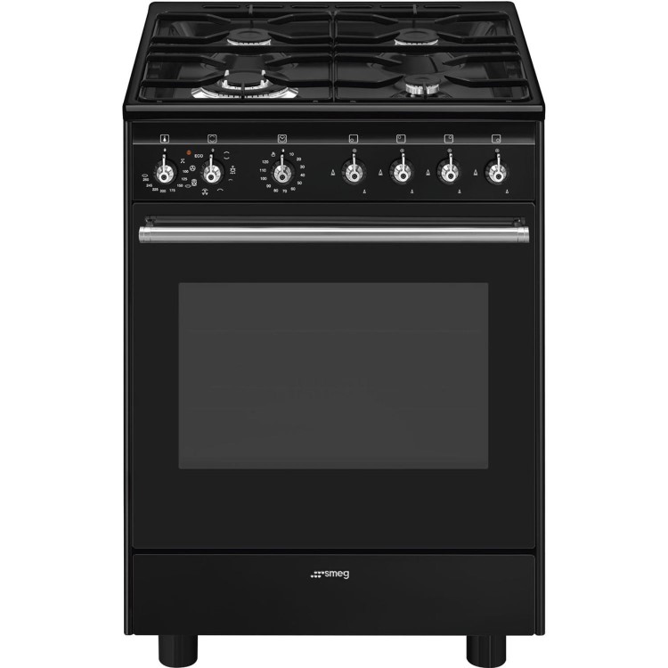 Smeg Concert 60cm Dual Fuel Cooker - Black