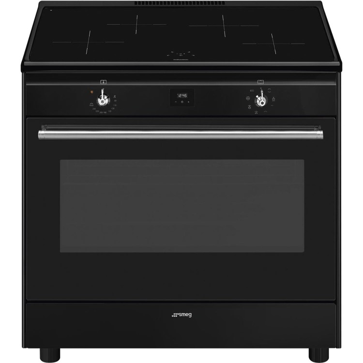 Smeg Concert 90cm Induction Range Cooker - Black