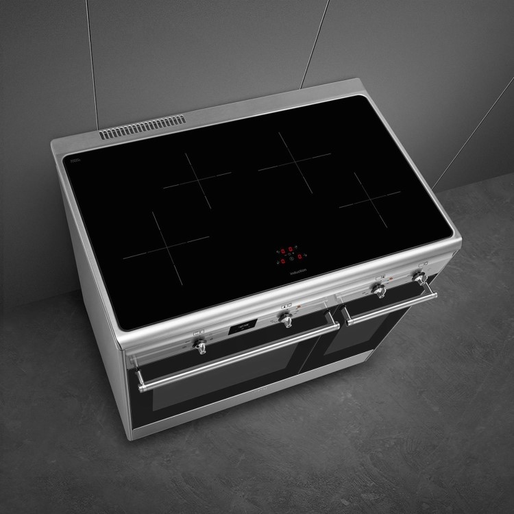 Smeg 90cm Electric Induction Cooker - Stainless Steel