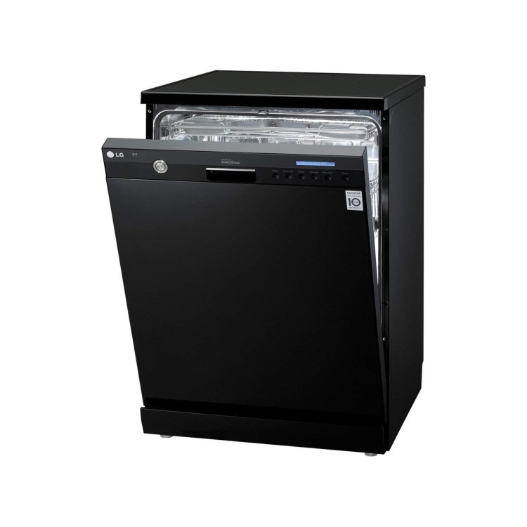 LG D1454BF Steam Direct Drive 14 Place Freestanding Dishwasher Black