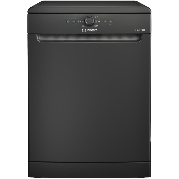 Indesit Fast&Clean Freestanding Dishwasher - Black