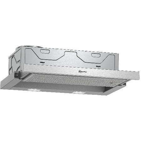 Neff N30 60cm Telescopic Canopy Cooker Hood - Silver