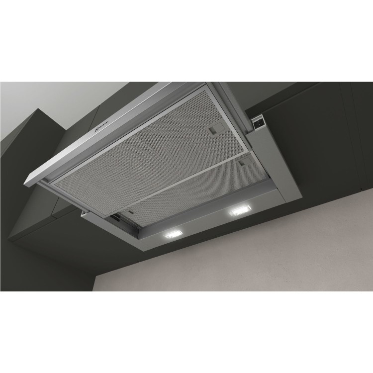 Neff N30 60cm Telescopic Canopy Cooker Hood - Silver