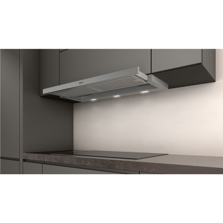 GRADE A3 - Neff N50 Telescopic 90cm Canopy Cooker Hood - Silver