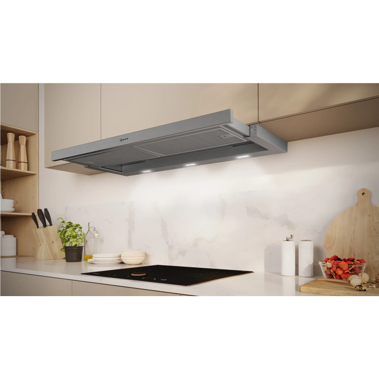 Refurbished Neff N50 D49ED22N1B 90cm Telescopic Canopy Cooker Hood Silver