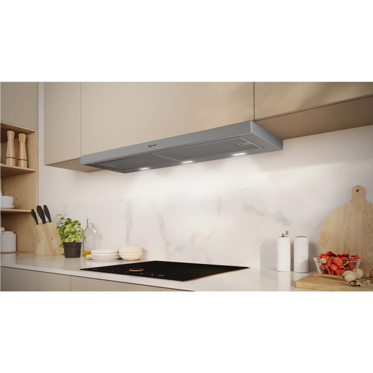 Refurbished Neff N50 D49ED22N1B 90cm Telescopic Canopy Cooker Hood Silver