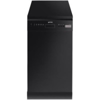 Smeg D4B-1 45cm Slimline Freestanding 10 place Dishwasher Black