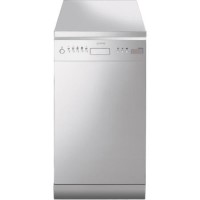 Smeg D4SS 45cm Slimline 10 Place Freestanding Dishwasher - Stainless Steel