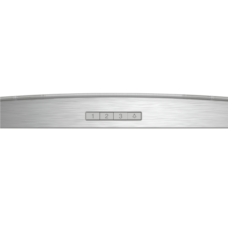 Refurbished Neff N30 D64ABC0N0B 60cm Curved Glass Chimney Cooker Hood Stainless Steel