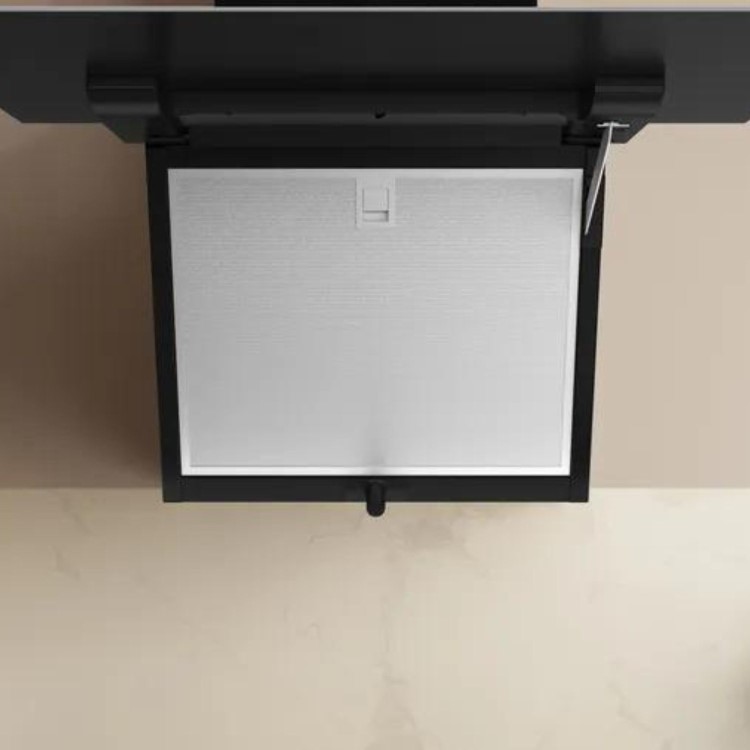 Neff N50 60cm Angled Chimney Cooker Hood - Black Glass