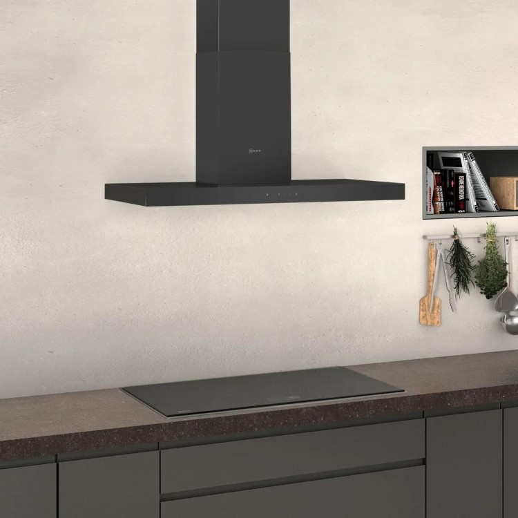 Neff N50 90cm Chimney Cooker Hood - Black