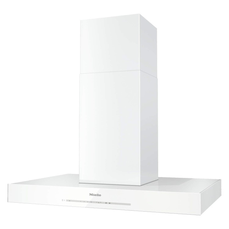 Miele DA6690Dbrws DA 6690D Purist Edition 6000 90cm Wide Box Design Island Hood - Brilliant White