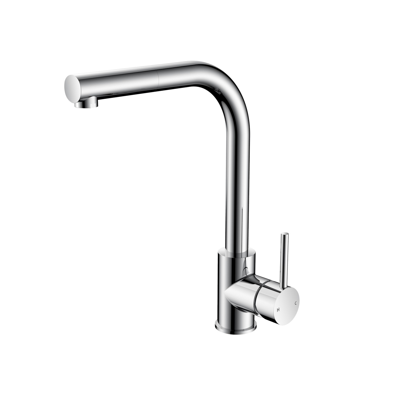 Enza Dale Single Lever Monobloc Pull Out Kitchen Tap- Chrome DALSLCHPO ...