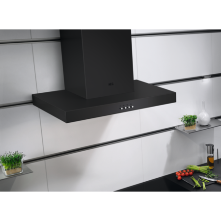 AEG 6000 Series 60cm ExtractionTech Cooker Hood - Black