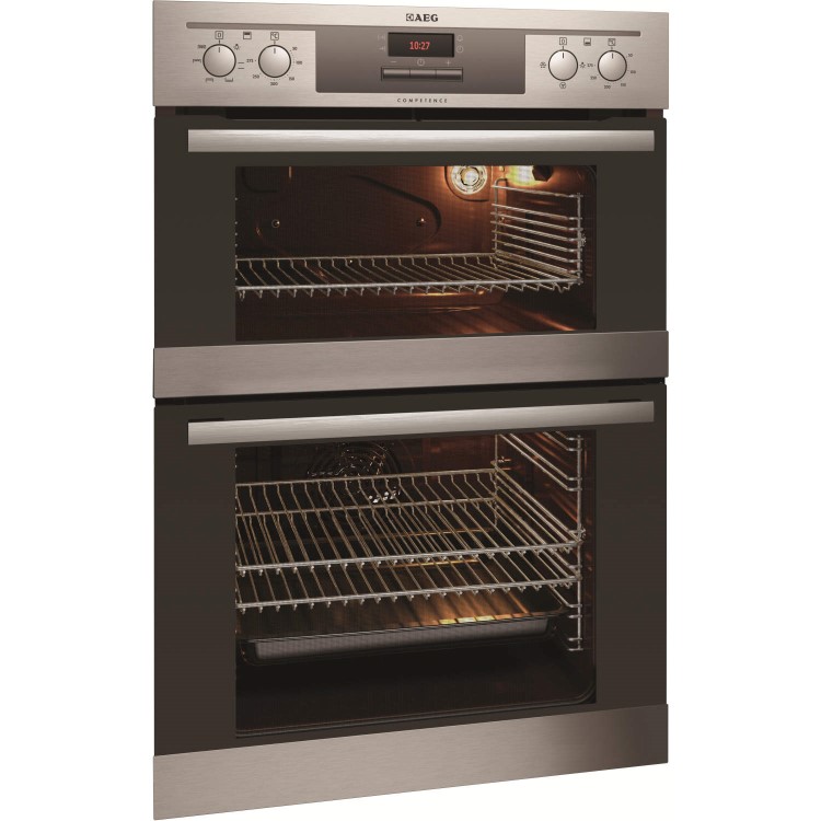 AEG DC4003020M Multifunction Electric Built In Double Oven in Stainless Steel with Catalytic Liners