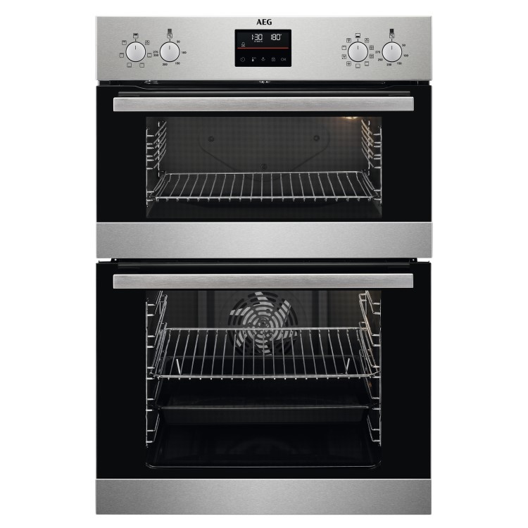 AEG 6000 Series Built In Electric Double Oven - Stainless Steel