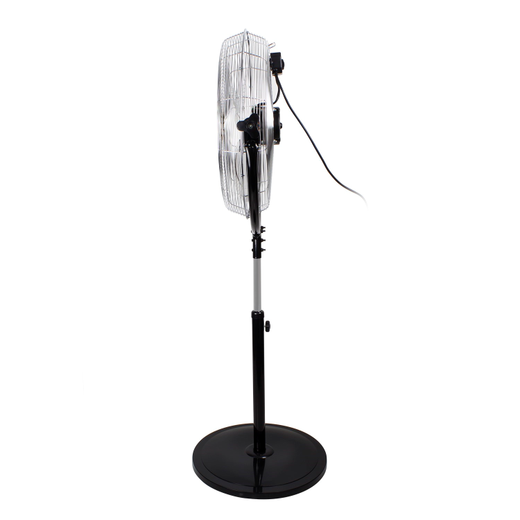 electriQ 16 Inch High Velocity Pedestal Fan - Black