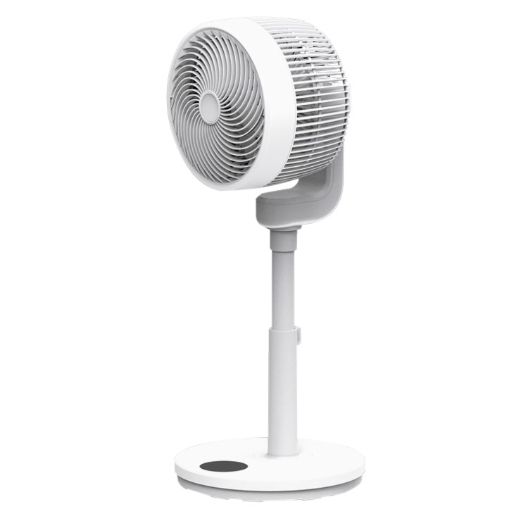 electriQ 9-Inch DC Oscillating Pedestal Fan - Whisper Quiet & Low Energy