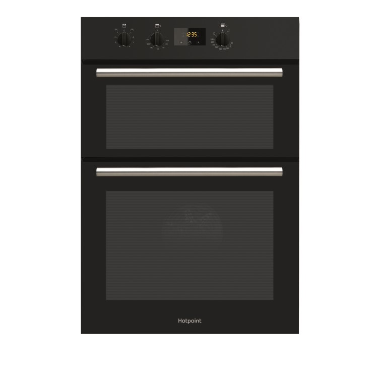 Refurbished Hotpoint Newstyle DD2540BL 60cm Double Built In Electric Oven Black