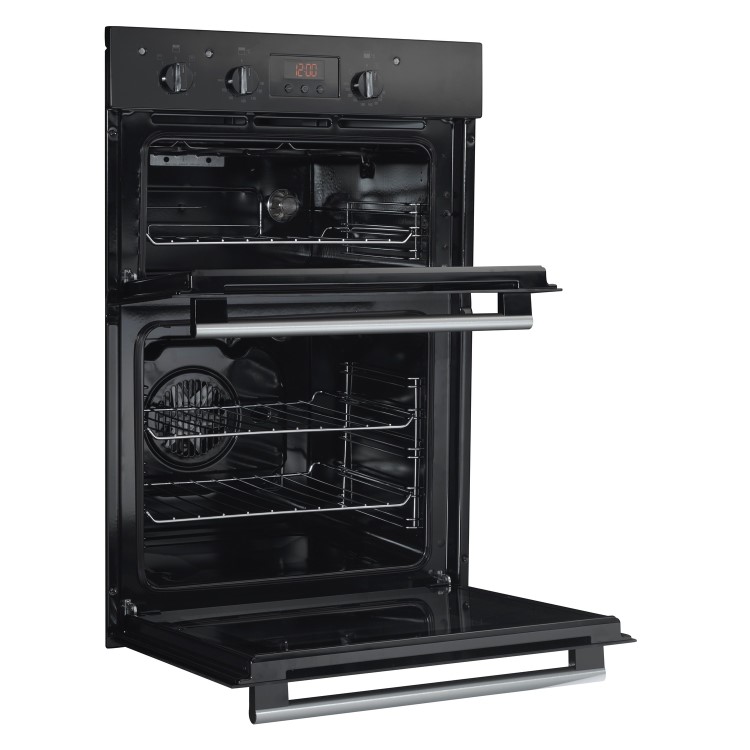 Refurbished Hotpoint Newstyle DD2540BL 60cm Double Built In Electric Oven Black