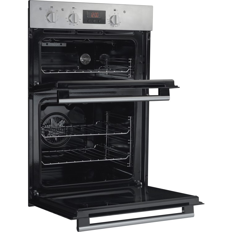 Hotpoint Electric Built-In Double Oven - Stainless Steel