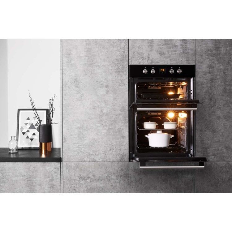 Hotpoint Built-In Electric Double Oven - Black