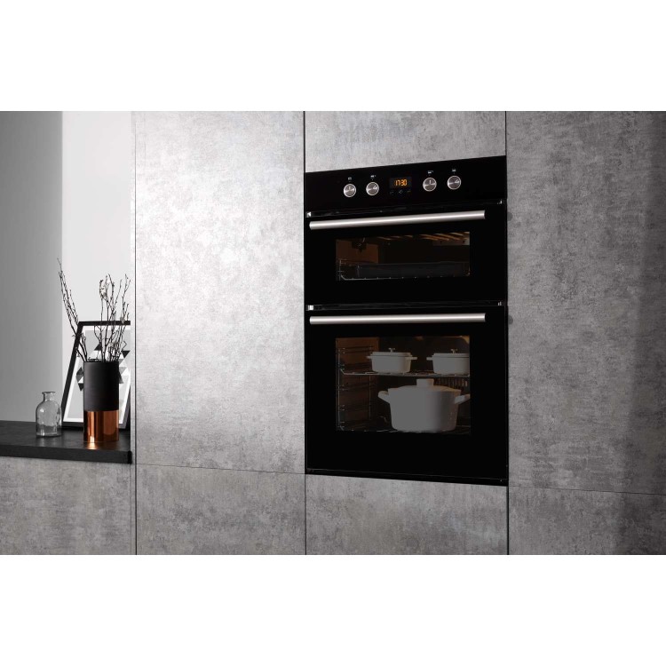 Hotpoint Built-In Electric Double Oven - Black