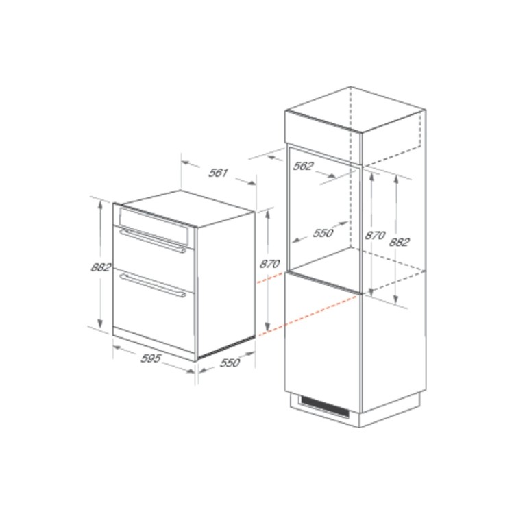 Hotpoint Built-In Electric Double Oven - Stainless Steel