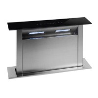 Montpellier DDCH60 Touch Control 60cm Wide Downdraft Extractor - Black Glass