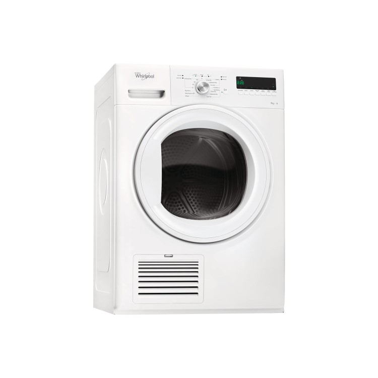 Whirlpool DDLX70110 7kg Condenser Freestanding Domino Low Core Tumble Dryer - White