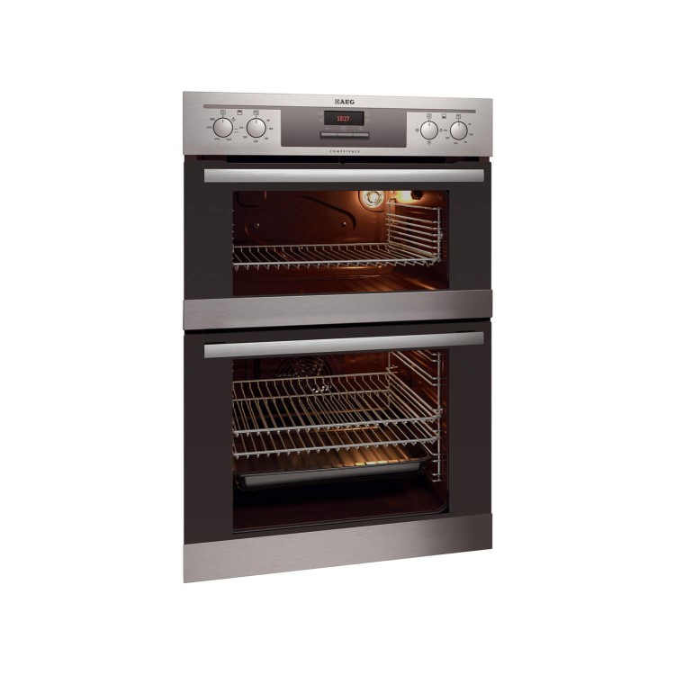 AEG DE4013021M Stainless Steel Electric Built-in Fan Double Oven