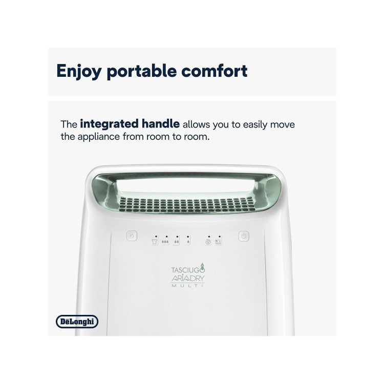 DeLonghi DEX212SF 12L Tasciugo AriaDry Quiet Compact Dehumidifier