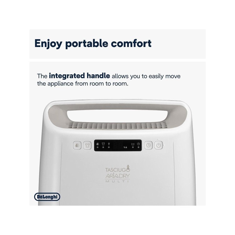 DeLonghi DEX214F 14L Tasciugo AriaDry Quiet Compact Dehumidifier