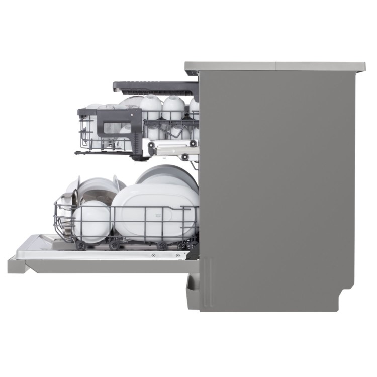 LG TrueSteam QuadWash Freestanding Dishwasher - Silver