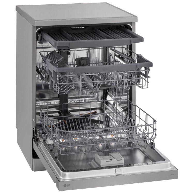 LG TrueSteam QuadWash Freestanding Dishwasher - Silver